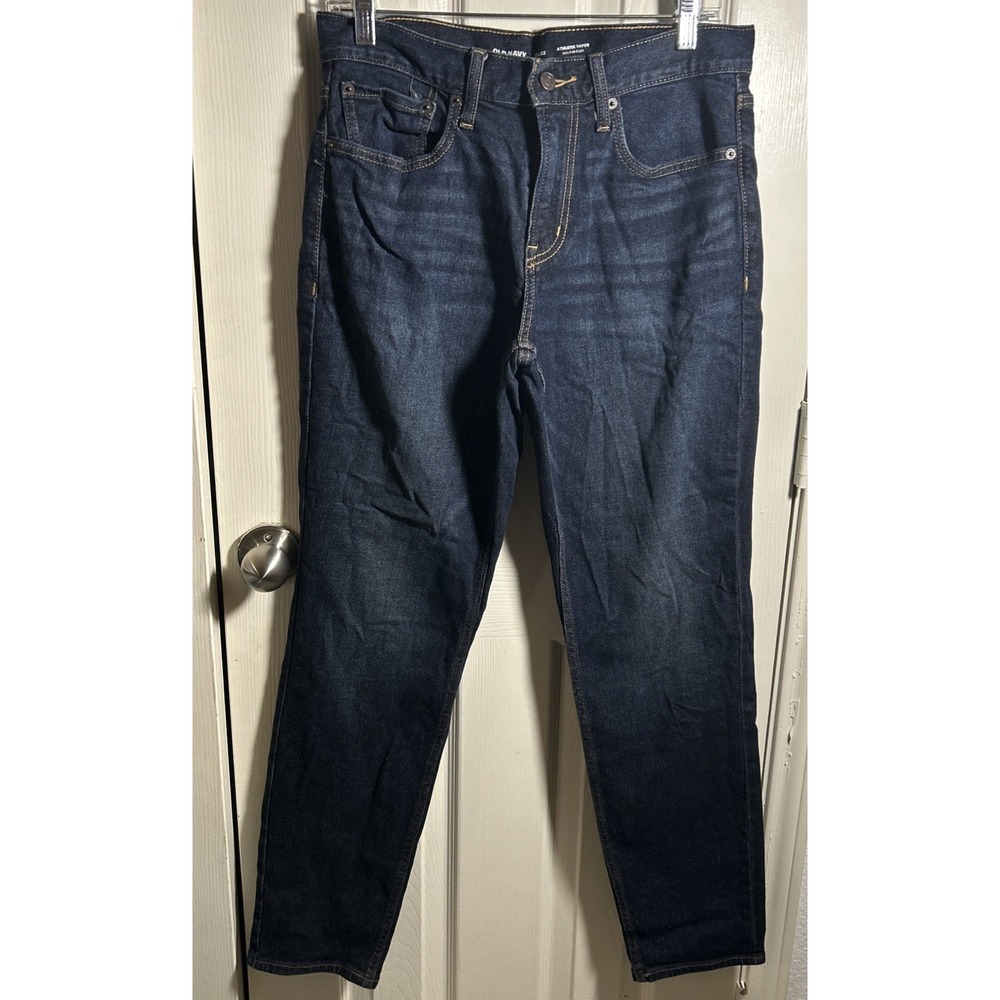 Old Navy | Men's Athletic Taper Build-In Flex Jeans | Dark Wash | Size 31x32